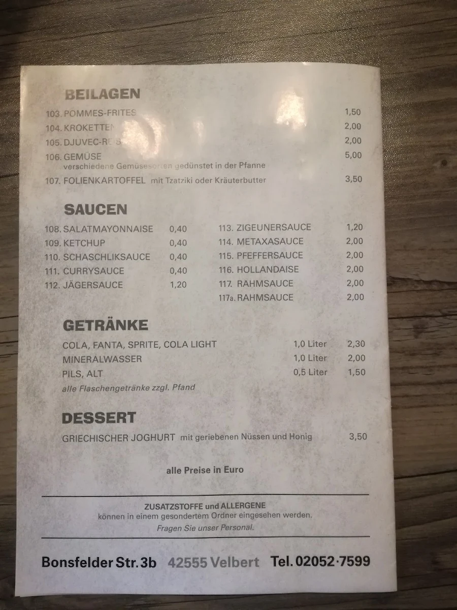 Speisekarte photo 6