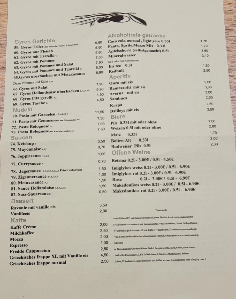 Speisekarte photo 2