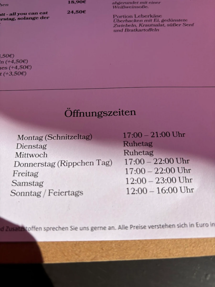 Speisekarte photo 3