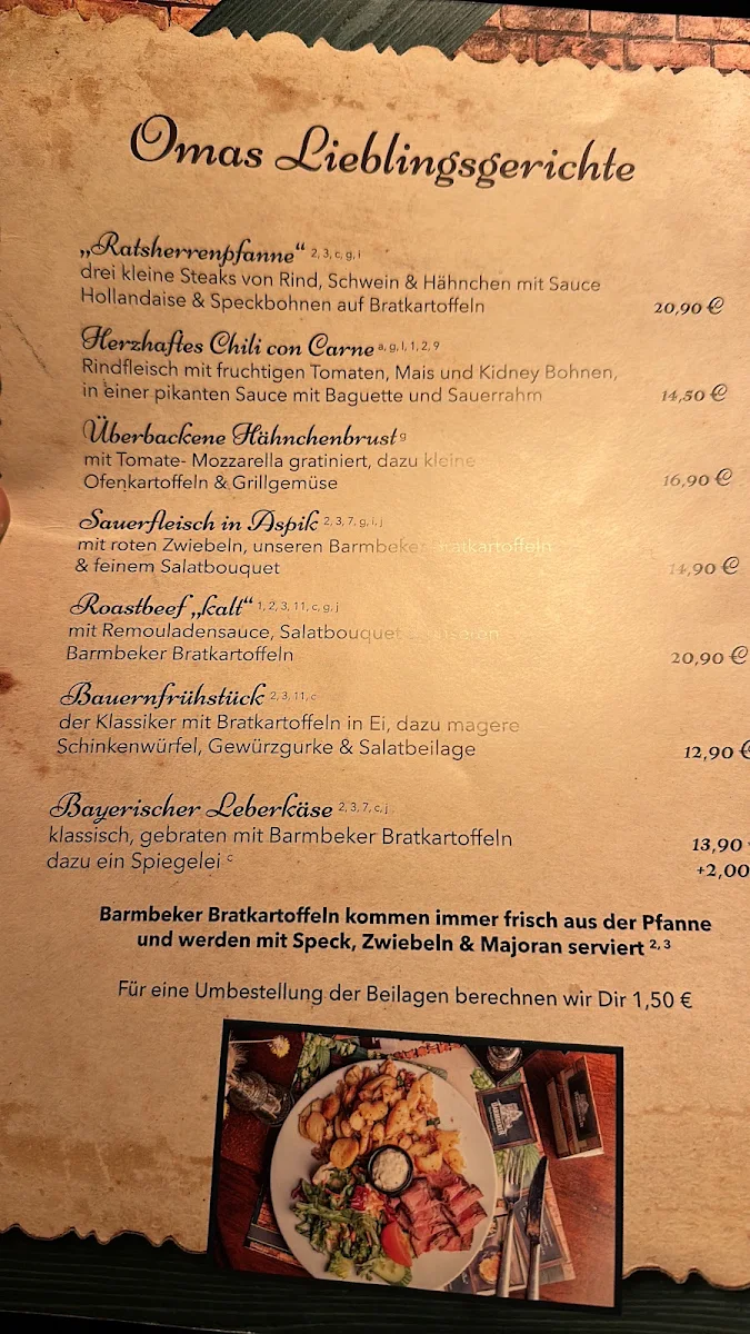 Speisekarte photo 1