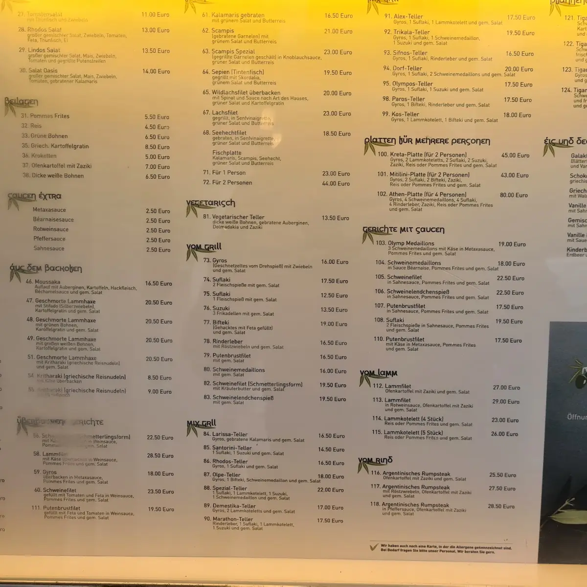 Speisekarte photo 2