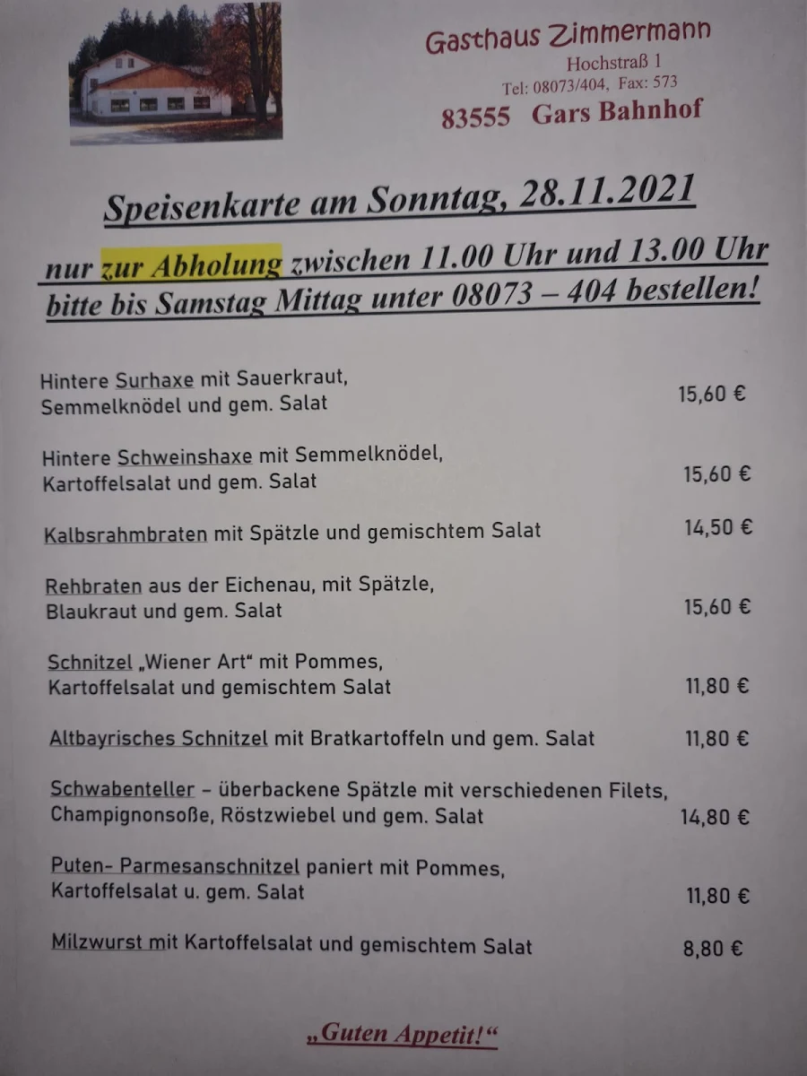 Speisekarte photo 2