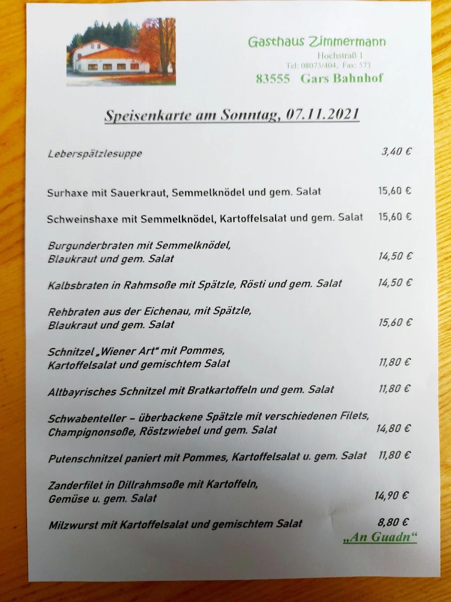 Speisekarte photo 3