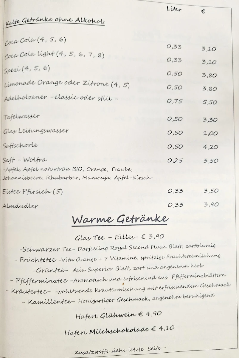 Speisekarte photo 2