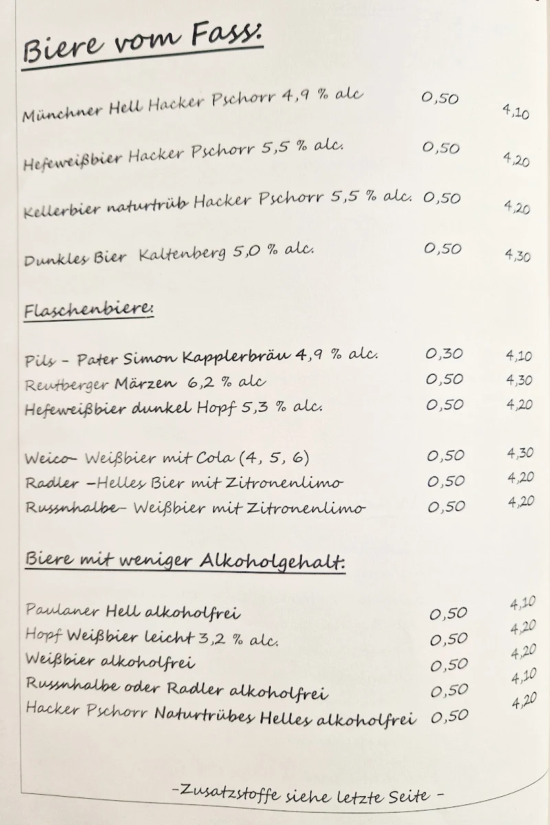 Speisekarte photo 3