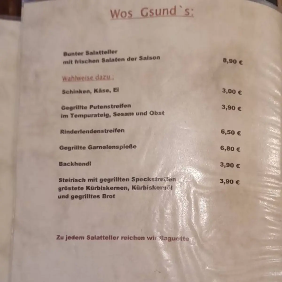 Speisekarte photo 1
