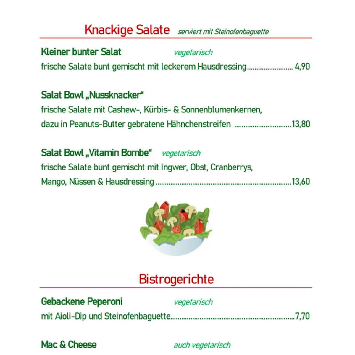Speisekarte photo 1