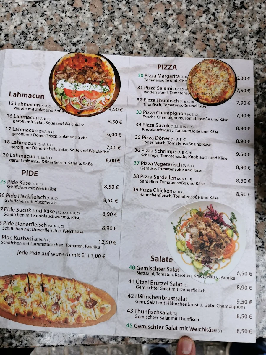 Speisekarte, Ützel Brützel