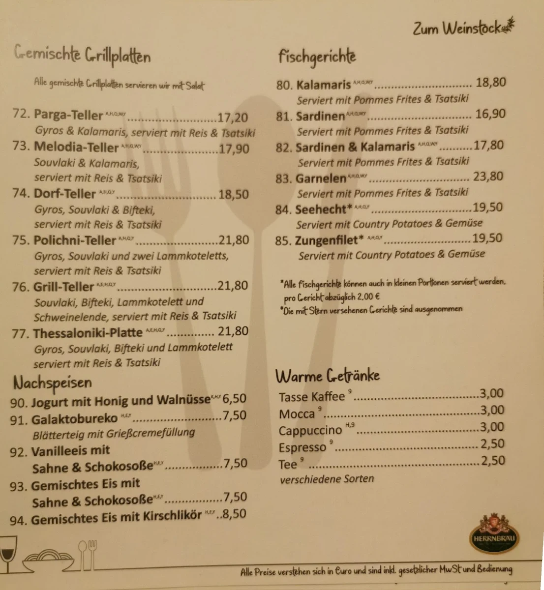 Speisekarte photo 1