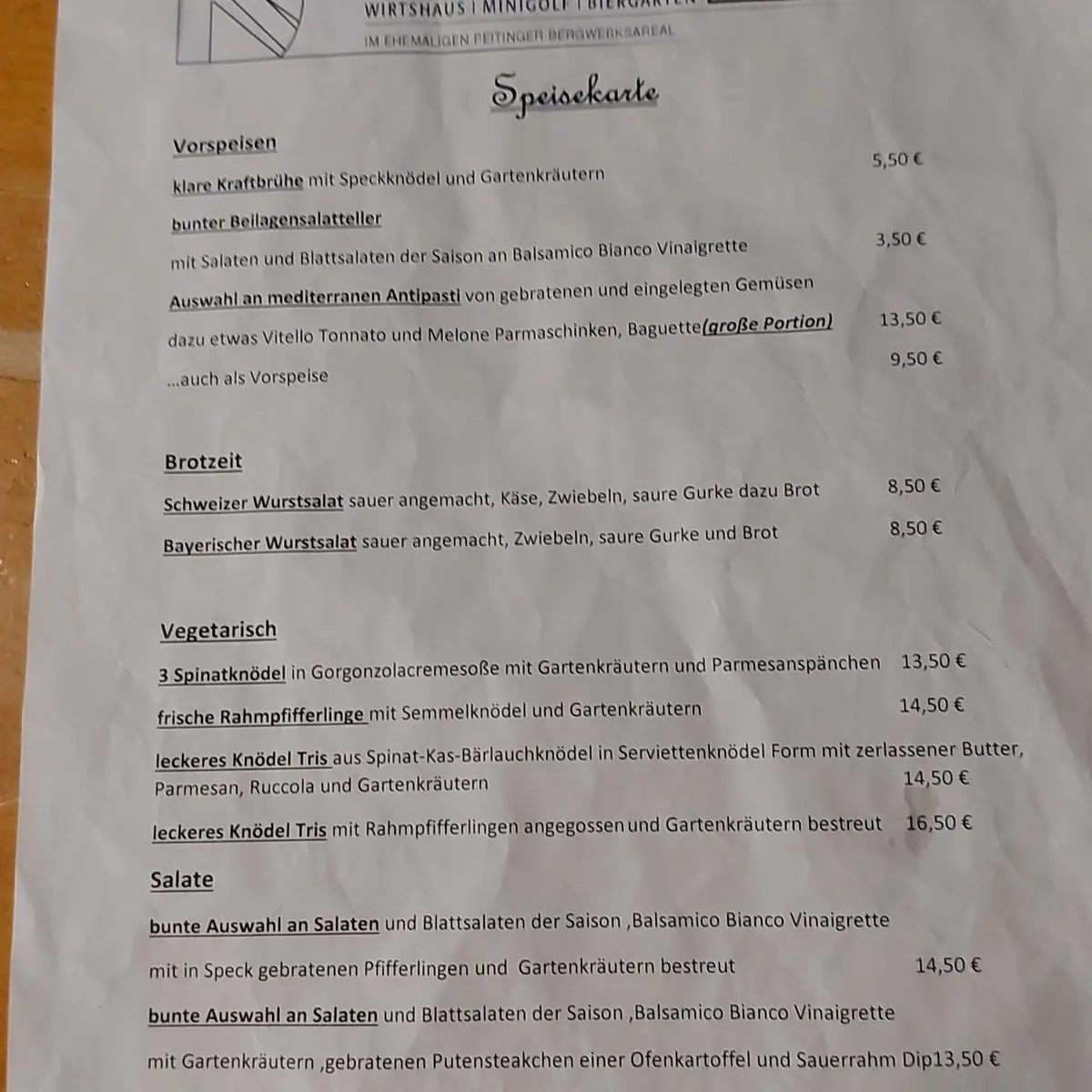 Speisekarte photo 3