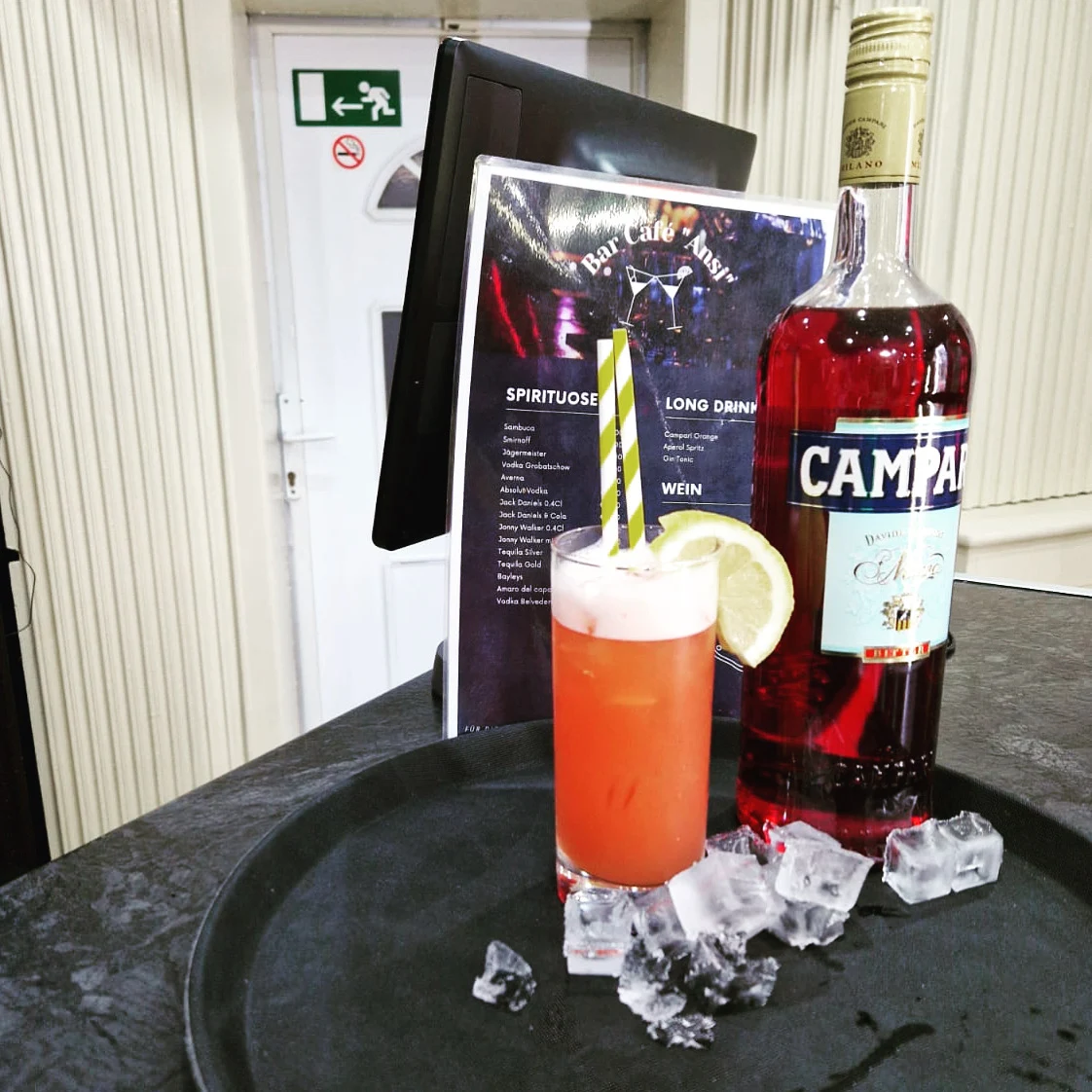 Speisekarte, Bar Café Ansi