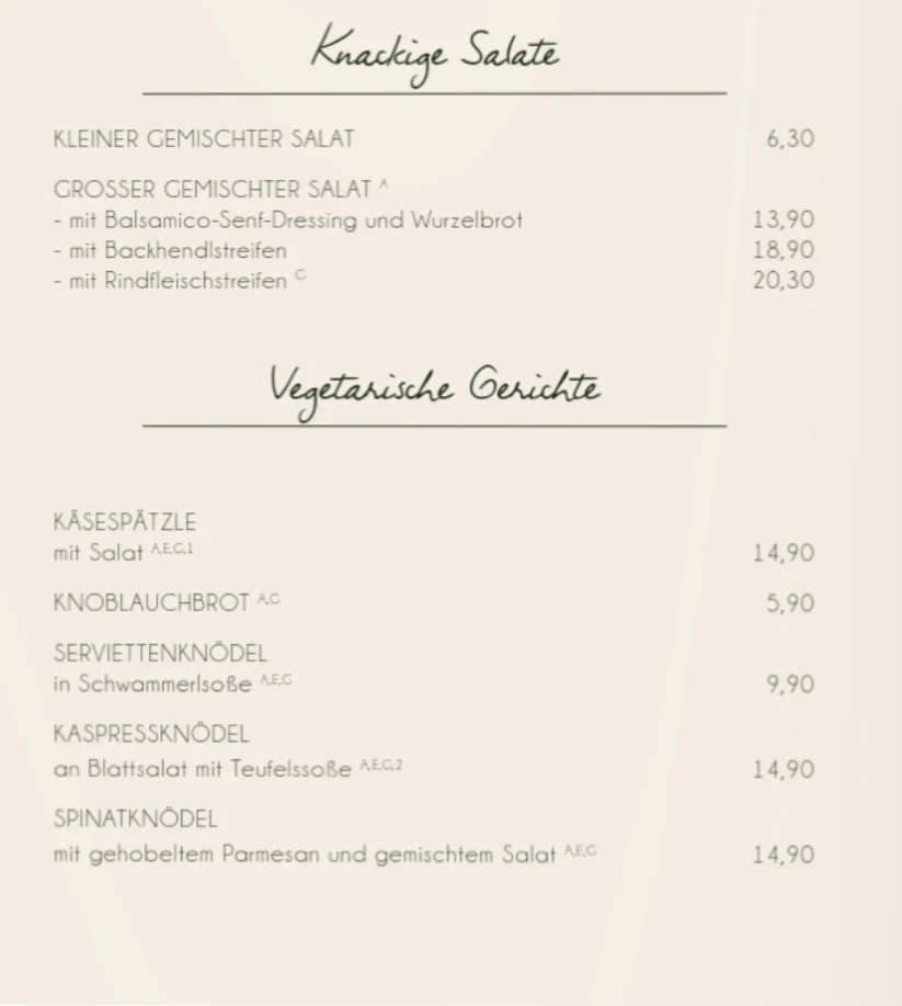 Speisekarte photo 4