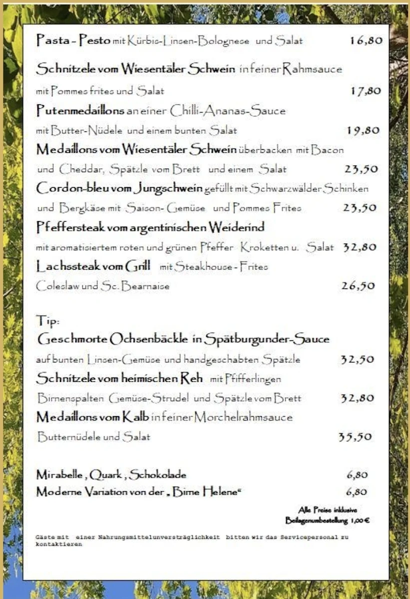 Speisekarte photo 4