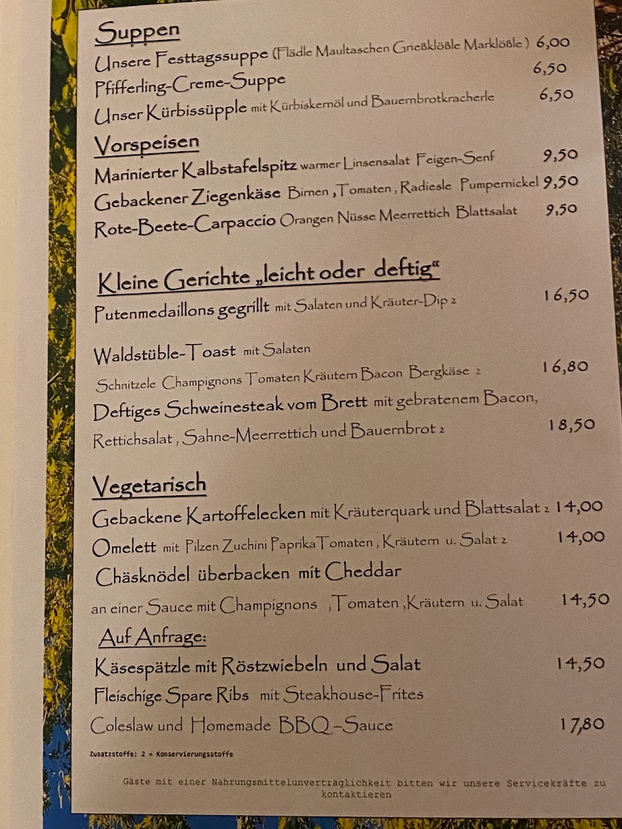 Speisekarte photo 5