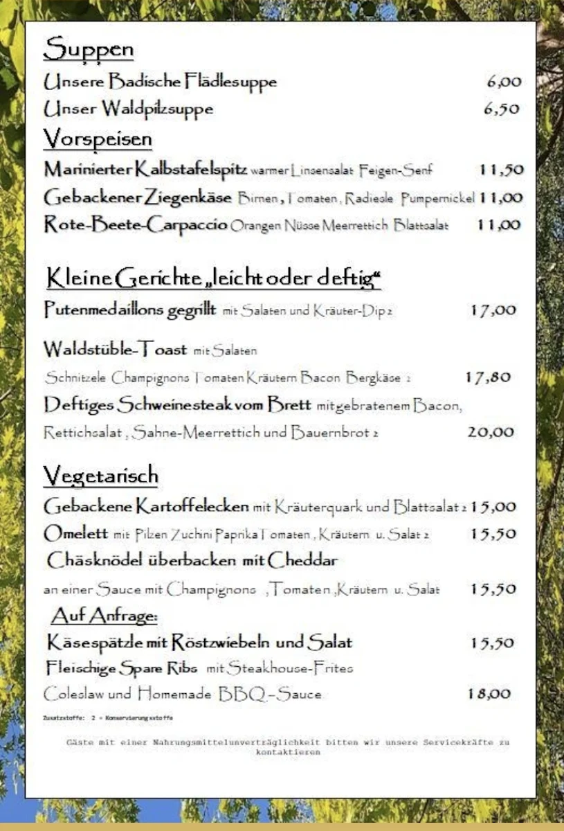 Speisekarte photo 6