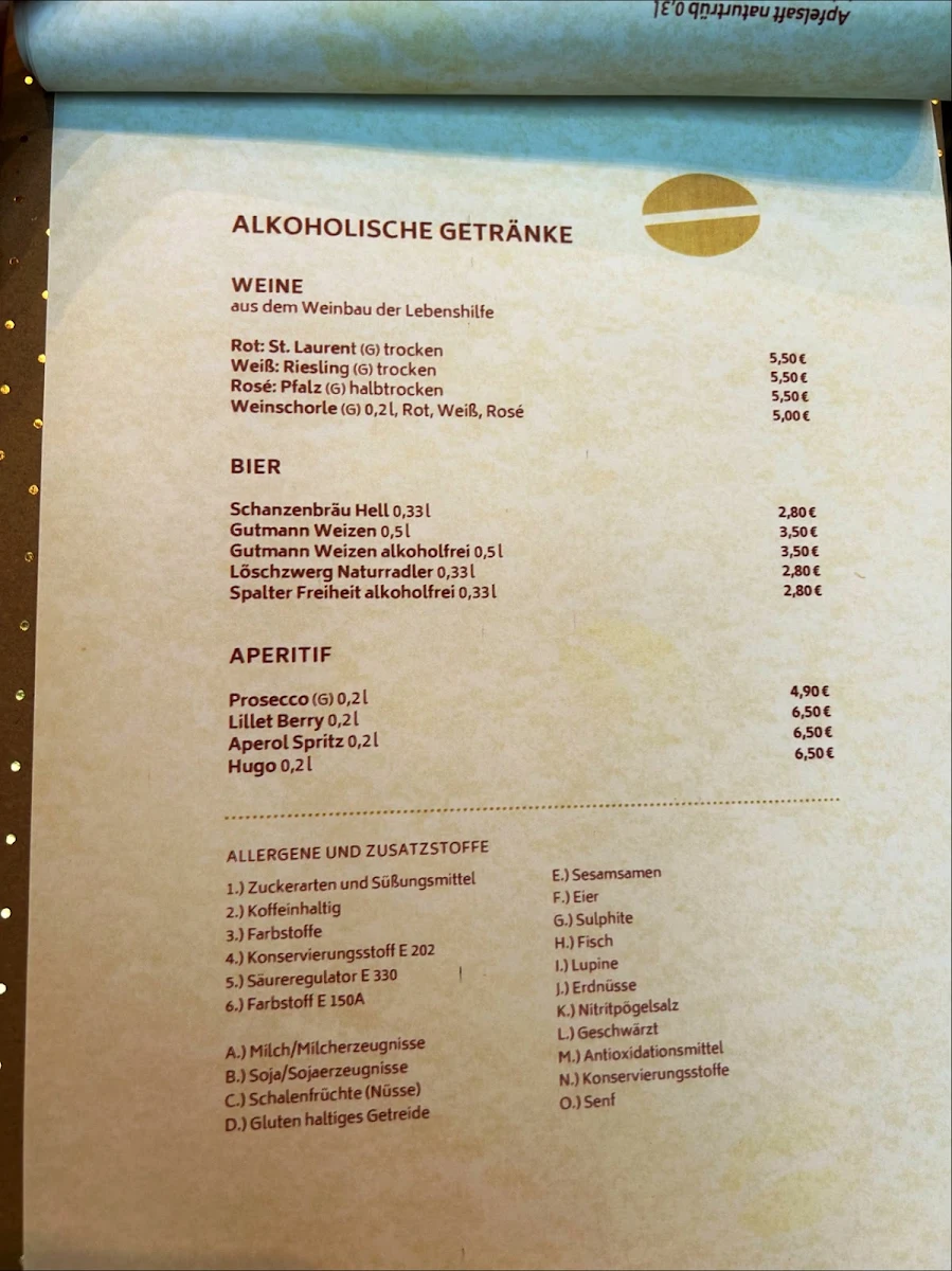 Speisekarte photo 2