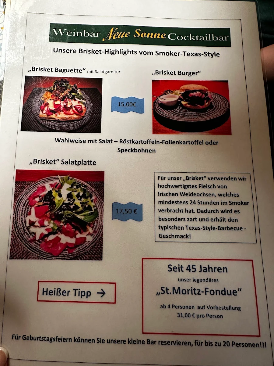 Speisekarte photo 2