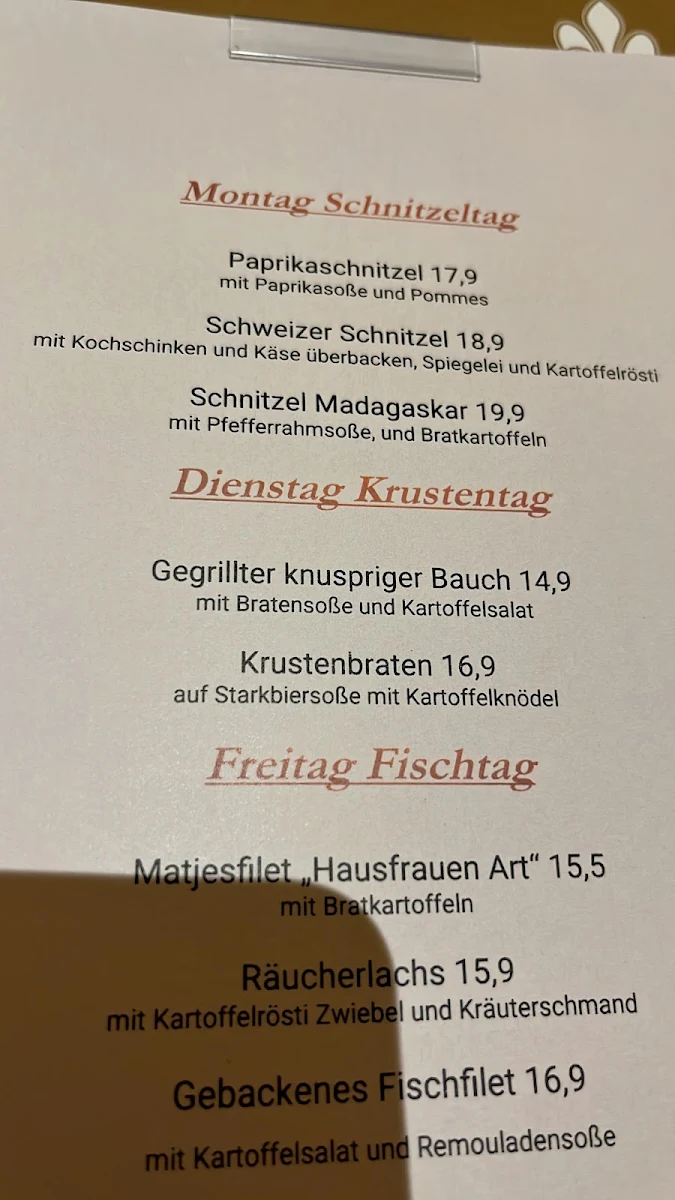 Speisekarte photo 3