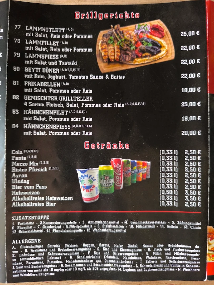 Speisekarte photo 2