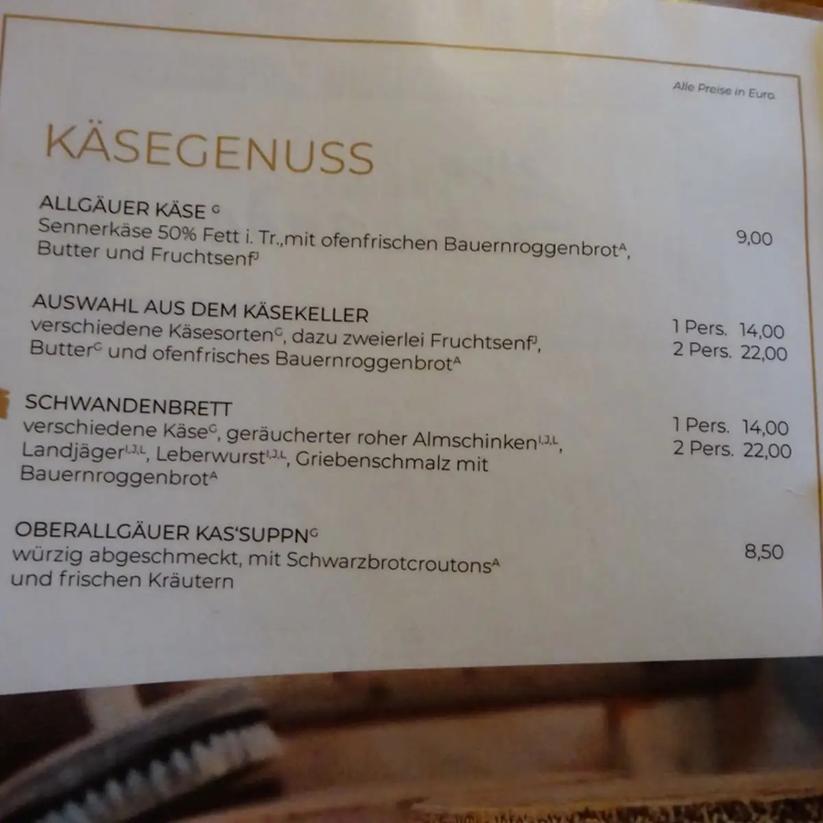 Speisekarte photo 6