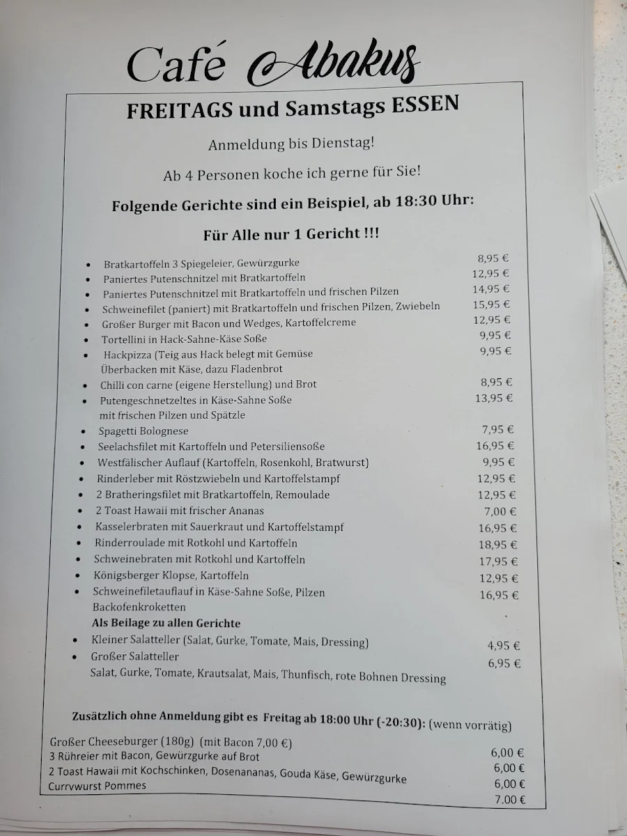 Speisekarte photo 1