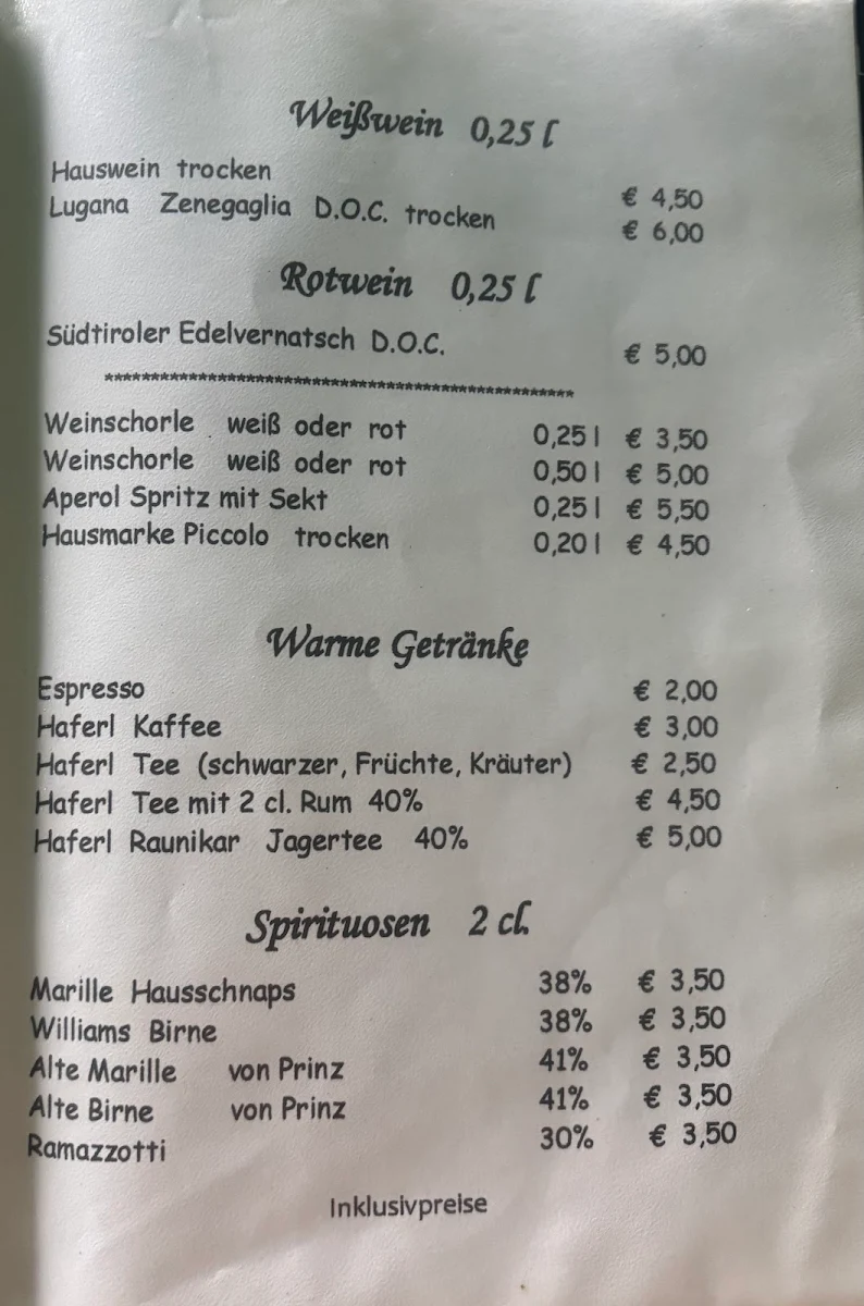 Speisekarte photo 1