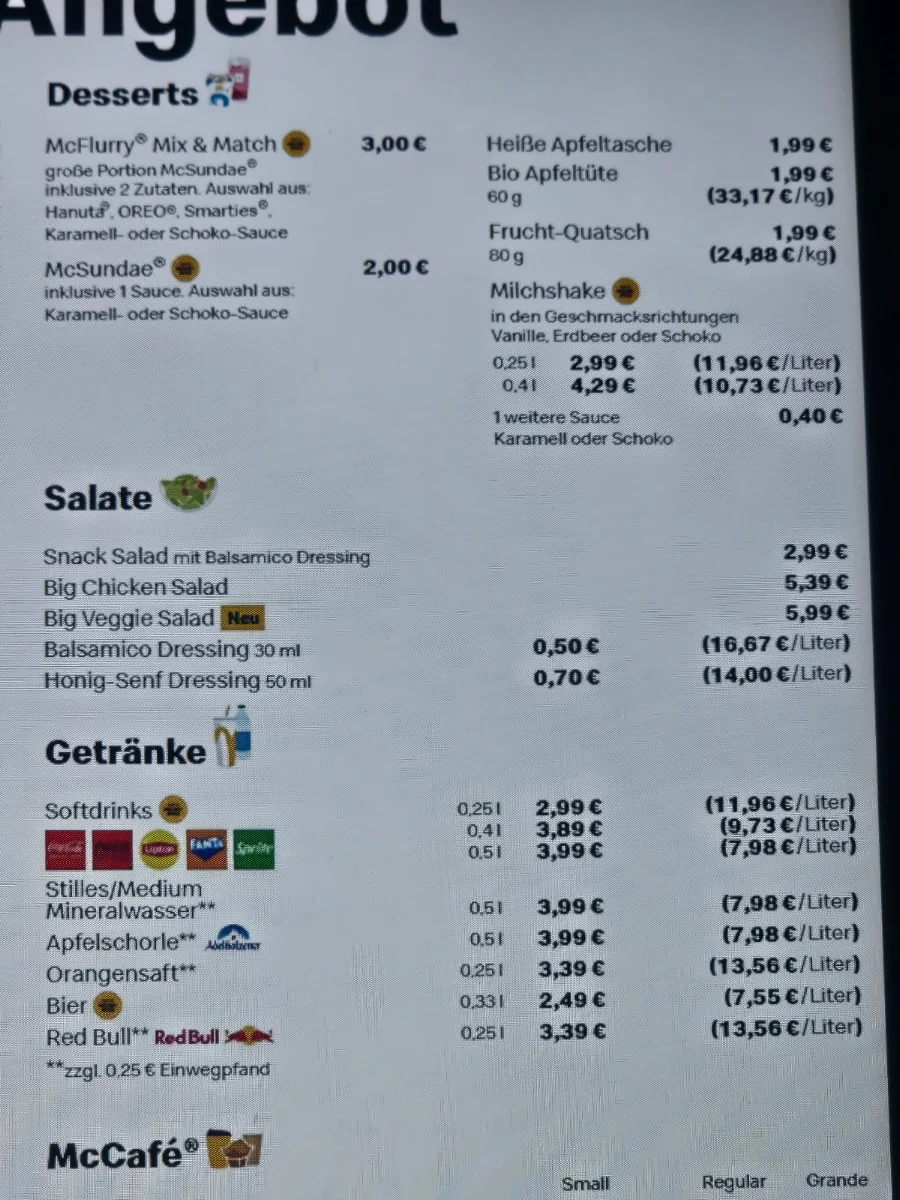 Speisekarte photo 2