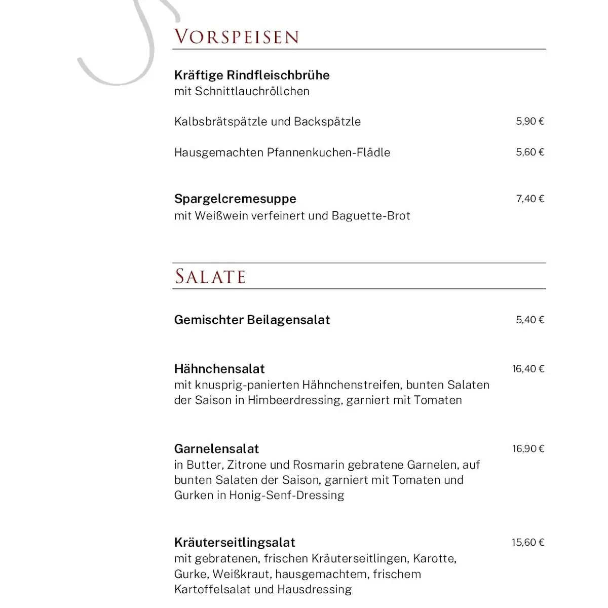 Speisekarte photo 8
