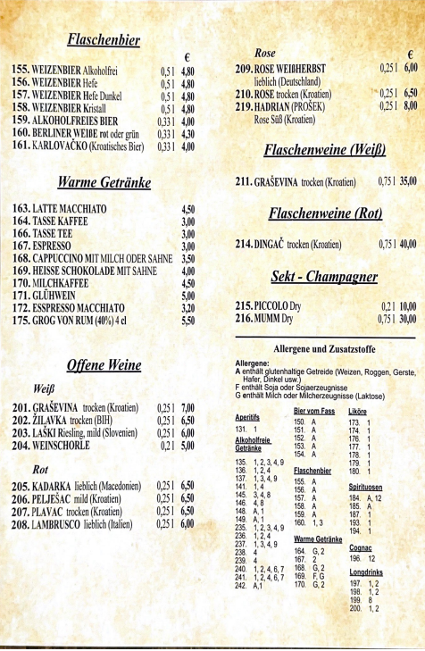 Speisekarte photo 2