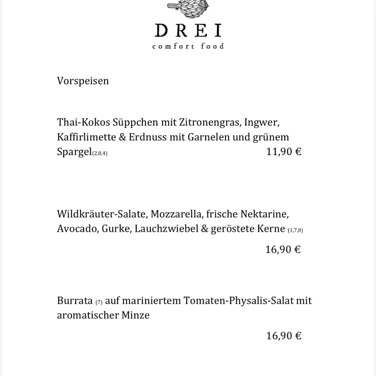 Speisekarte photo 2