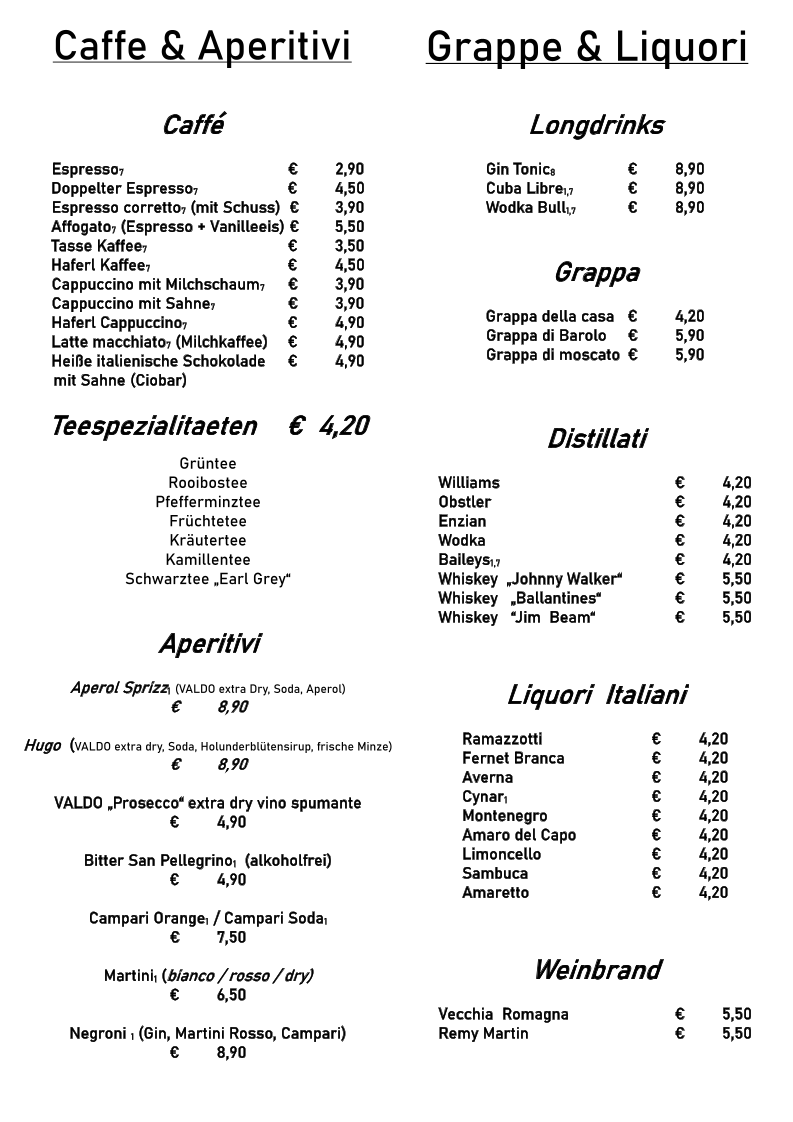 Speisekarte photo 5