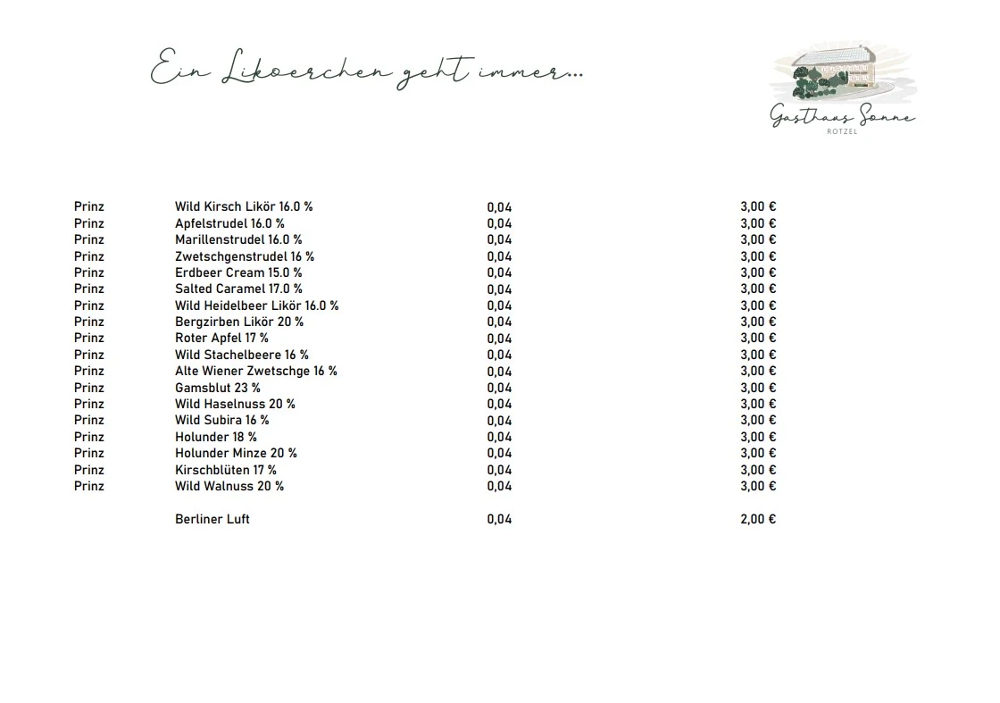 Speisekarte photo 5