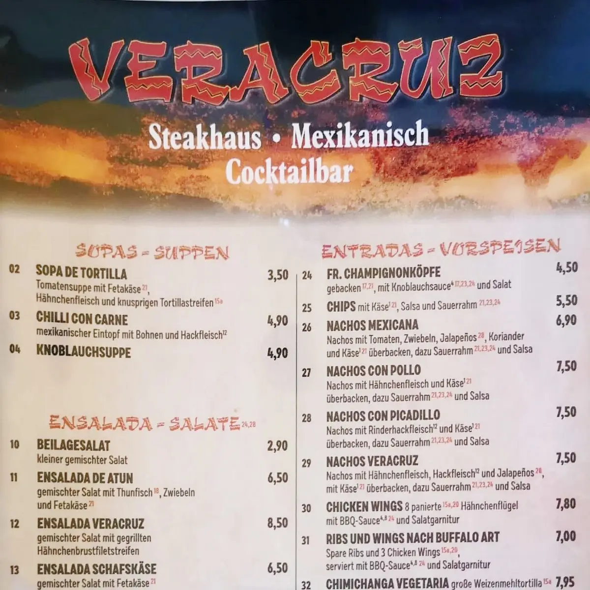 Speisekarte photo 1