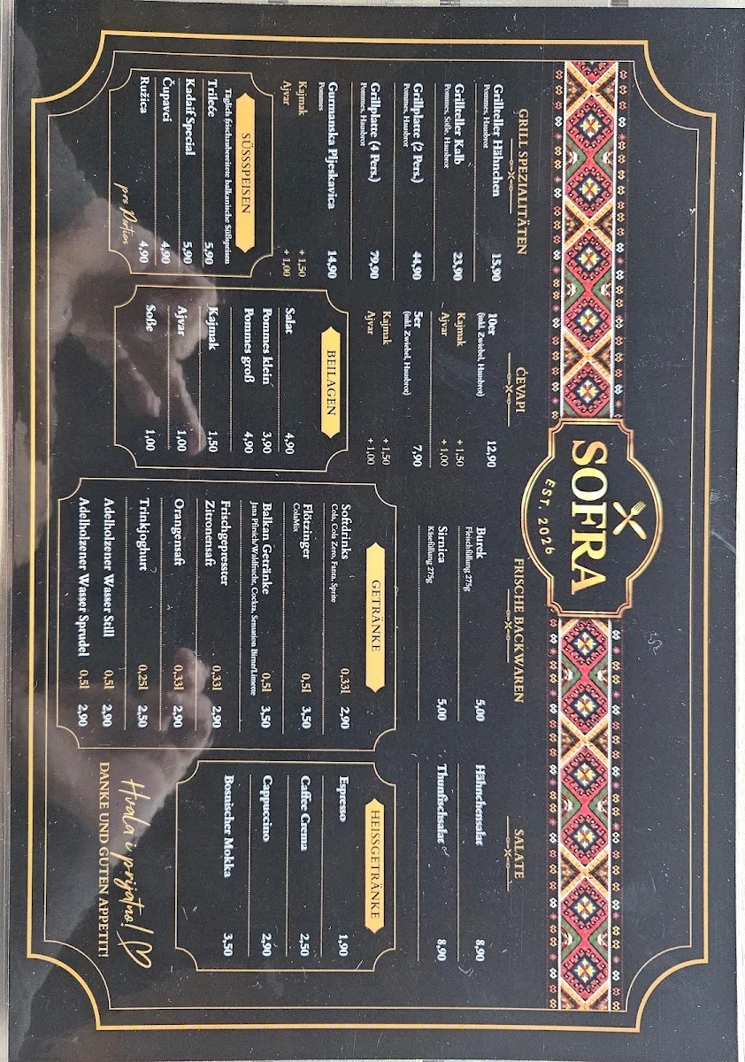 Speisekarte photo 1