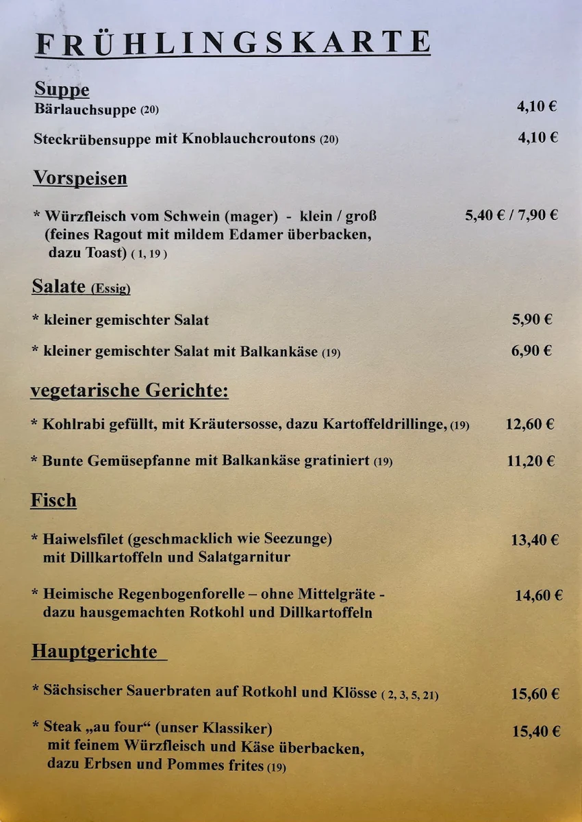 Speisekarte photo 2