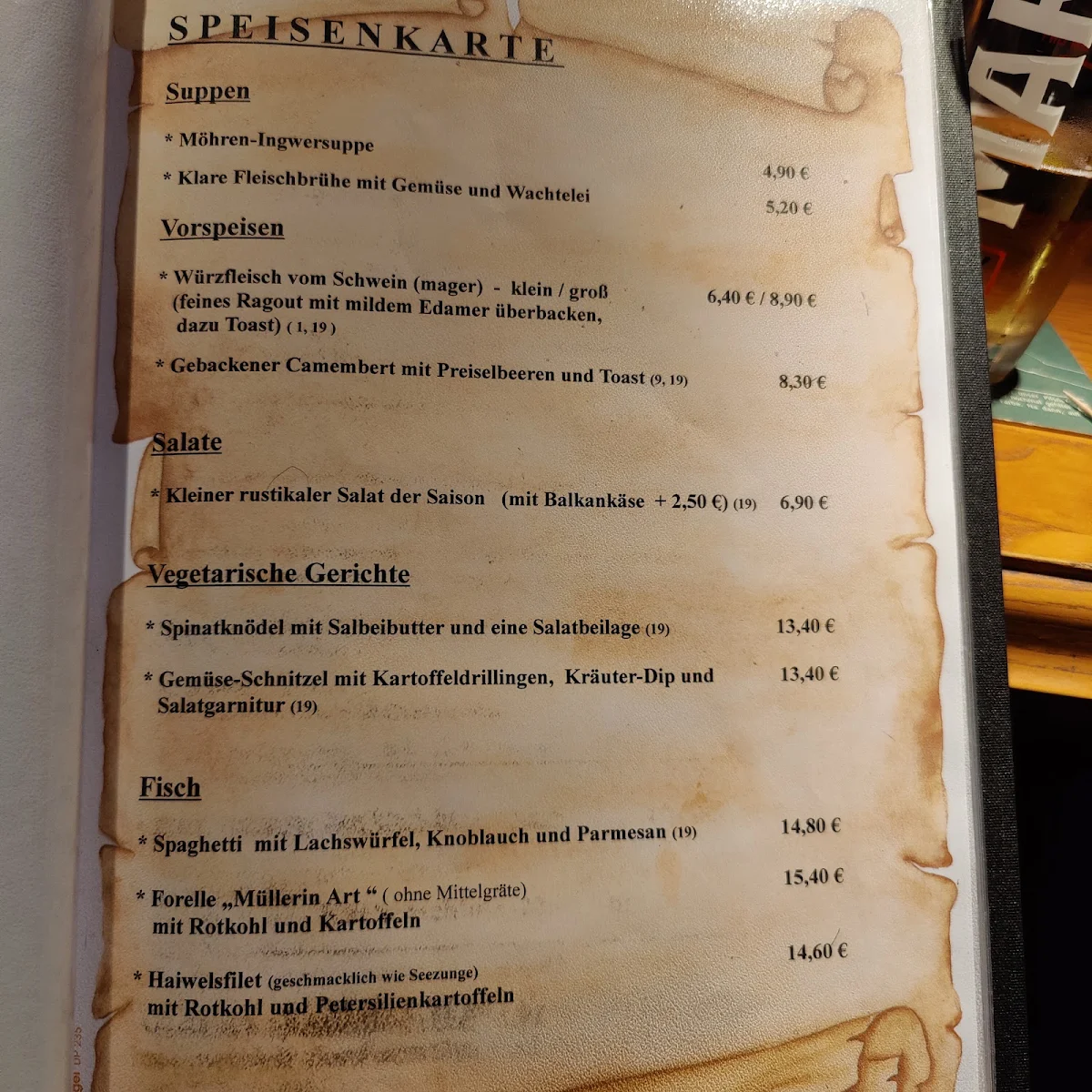 Speisekarte photo 8