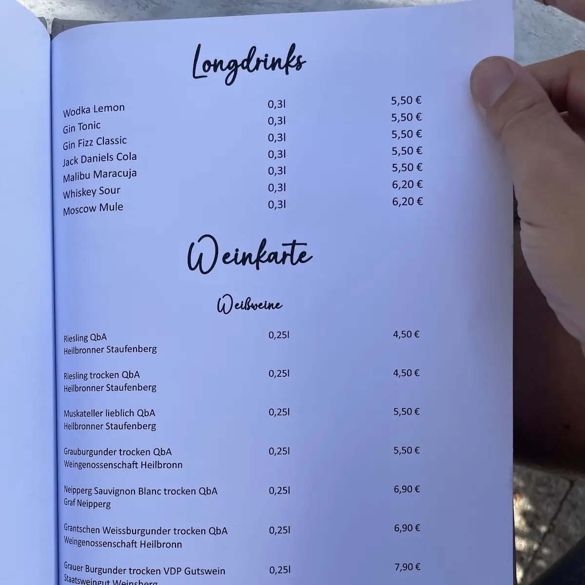 Speisekarte photo 1