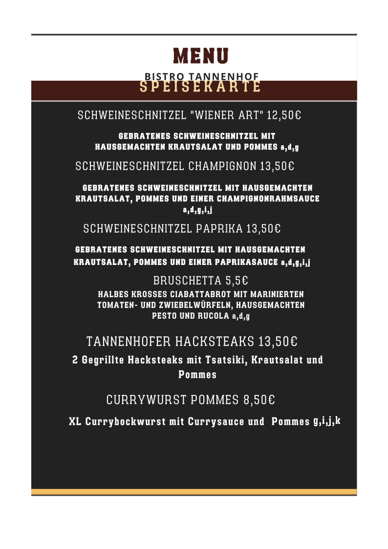 Speisekarte photo 3