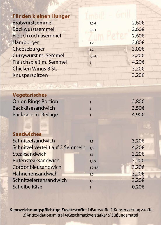 Speisekarte photo 3