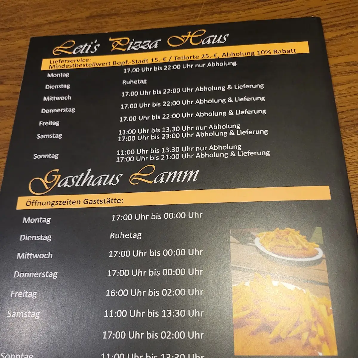 Speisekarte photo 3