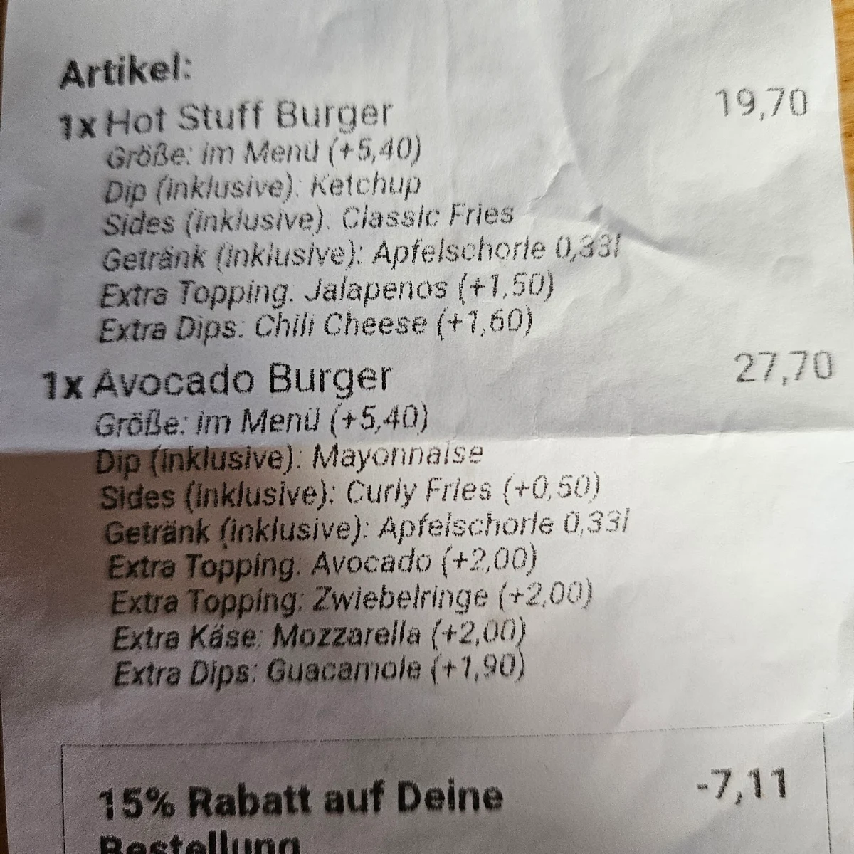 Speisekarte photo 2