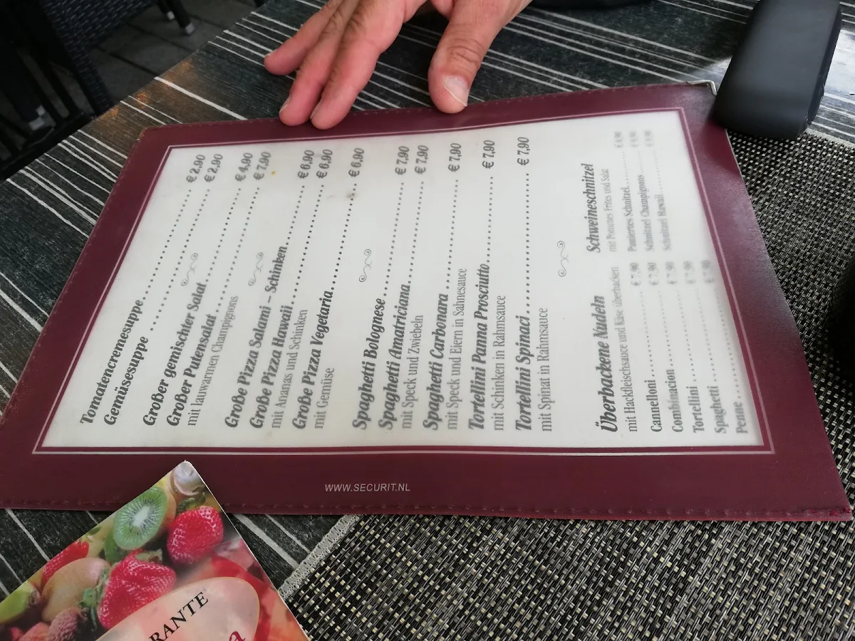 Speisekarte, Ristorante Madonnina