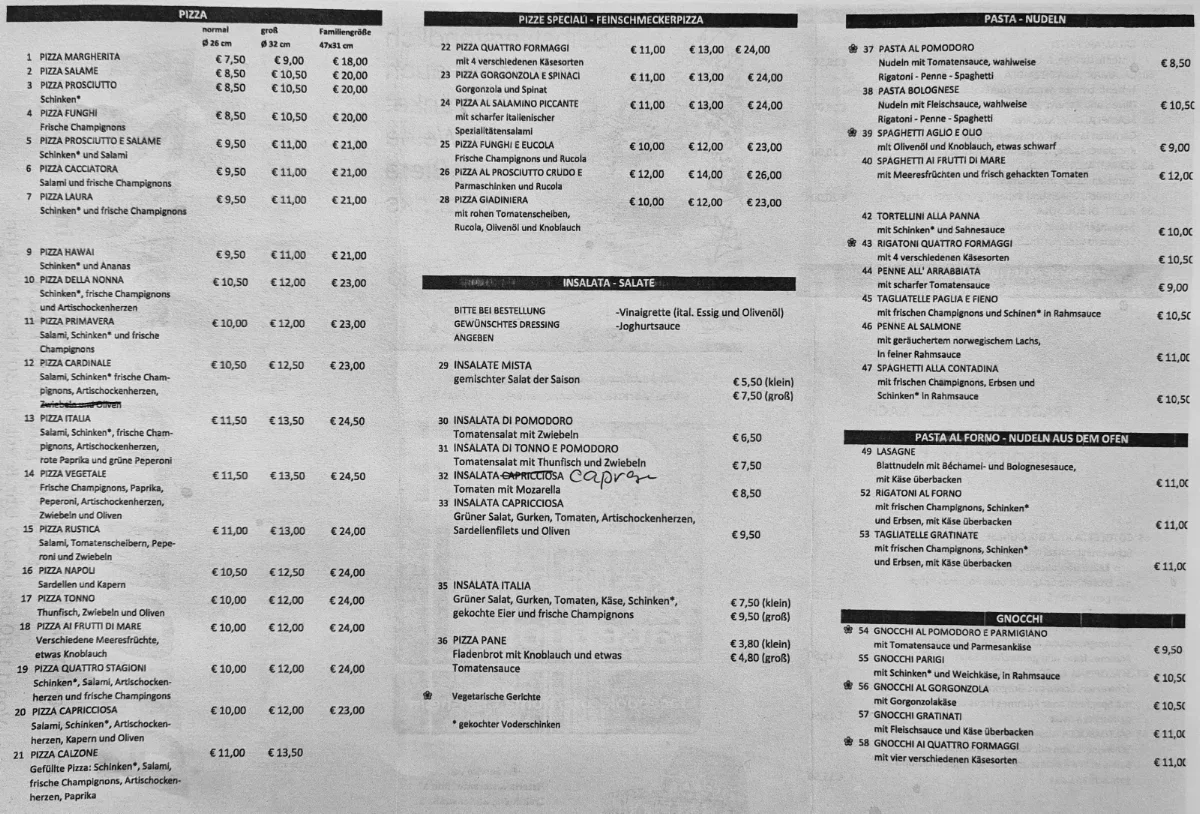 Speisekarte photo 2