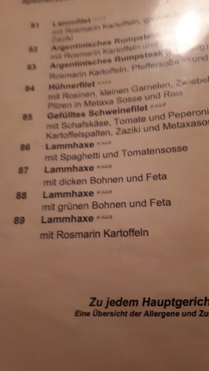 Speisekarte photo 1