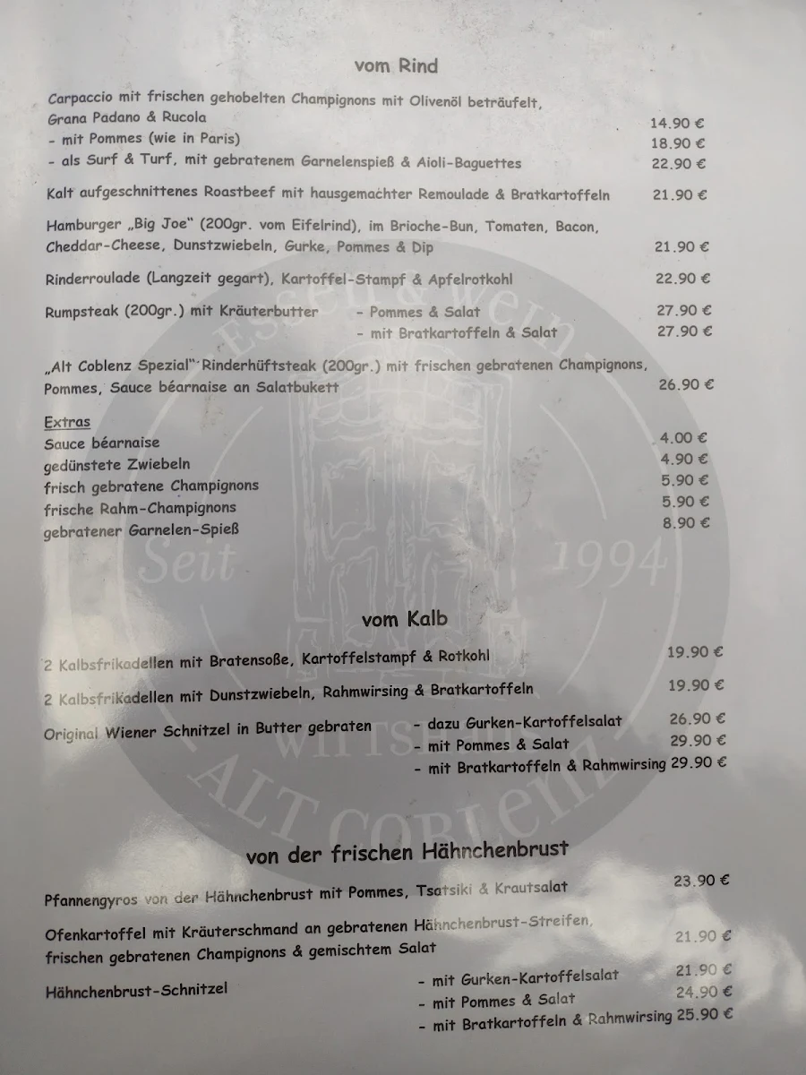 Speisekarte photo 1
