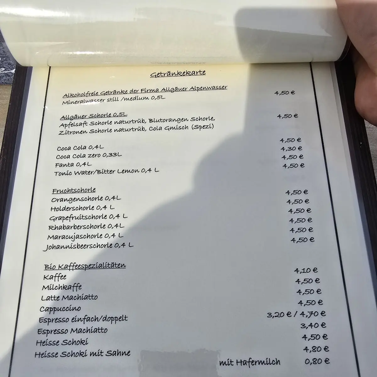 Speisekarte photo 1