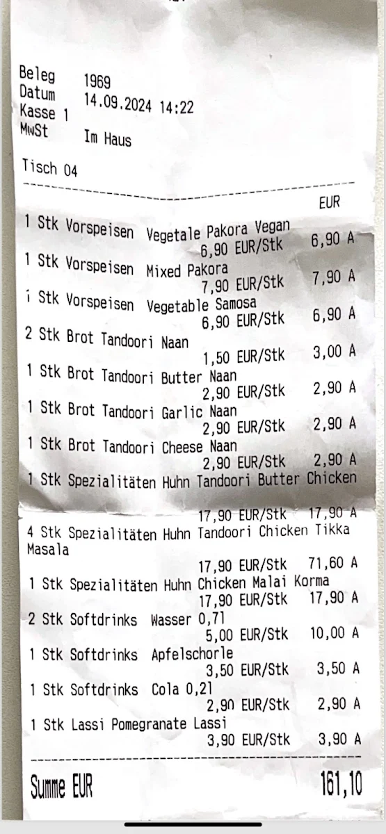 Speisekarte photo 3
