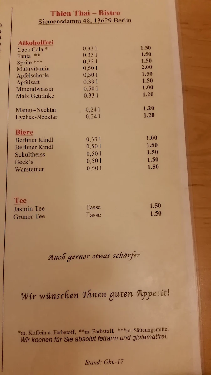 Speisekarte photo 5
