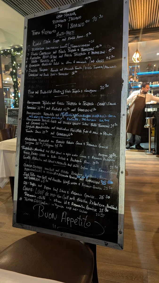 Speisekarte, Casa Romana - Ristorante Italiano