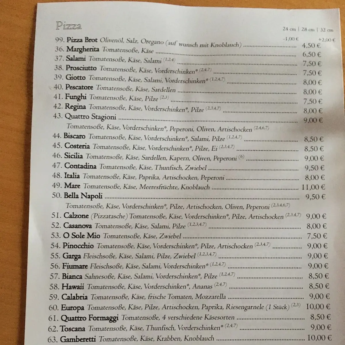 Speisekarte photo 6